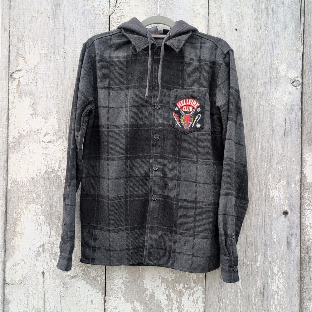 Stranger Things Hellfire Club Shacket Adult Small/ Youth Large